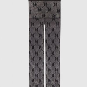 Gucci Black Patterned Hosiery